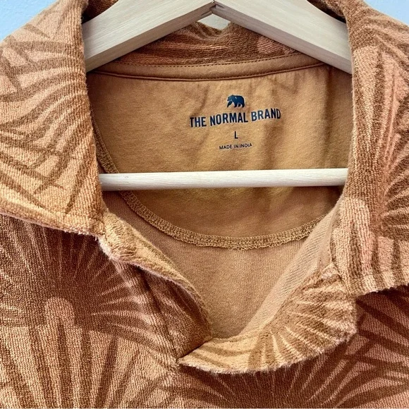 MEN’S TOWEL TERRY BUTTON DOWN - Picture 4 of 7